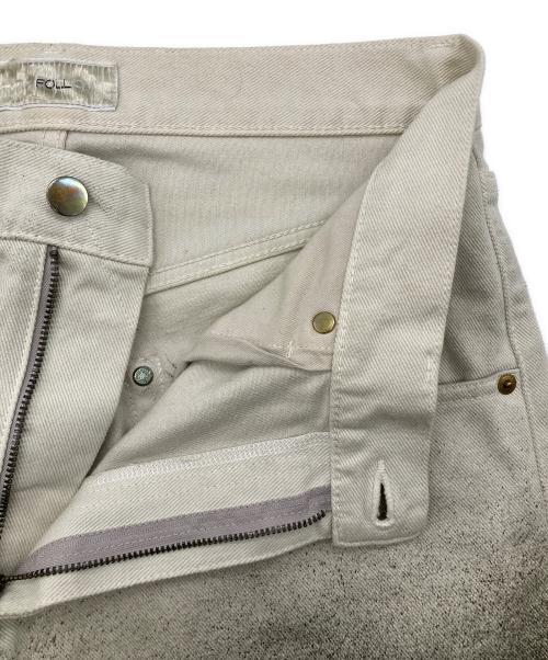 FOLL（フォル）FOLL (フォル) gradation bleachdyed wardrobe jeans ブラウン サイズ:2の古着・服飾アイテム