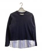 Casely-Hayfordケイスリーヘイフォード）の古着「シャツレイヤードカットソー」｜ネイビー