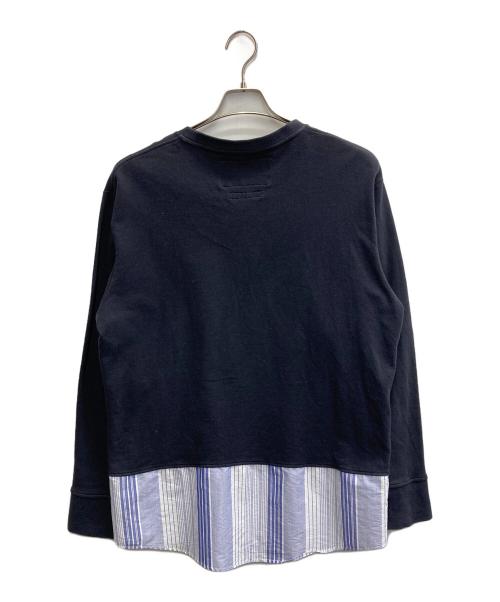 Casely-Hayford（ケイスリーヘイフォード）Casely-Hayford (ケイスリーヘイフォード) シャツレイヤードカットソー ネイビー サイズ:Mの古着・服飾アイテム