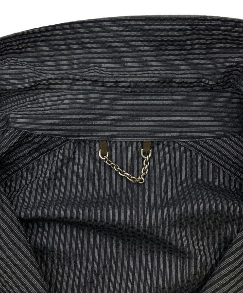 LOUIS VUITTON（ルイ ヴィトン）LOUIS VUITTON (ルイ ヴィトン) シルク混ストライプジャケット ブラック サイズ:52の古着・服飾アイテム