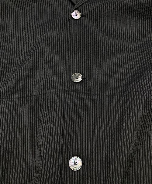 LOUIS VUITTON（ルイ ヴィトン）LOUIS VUITTON (ルイ ヴィトン) シルク混ストライプジャケット ブラック サイズ:52の古着・服飾アイテム