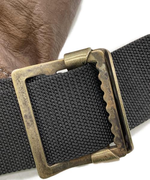 MIHARA YASUHIRO（ミハラヤスヒロ）MIHARA YASUHIRO (ミハラヤスヒロ) アーカイブ マフラードッキングメッセンジャーバッグ ブラウンの古着・服飾アイテム