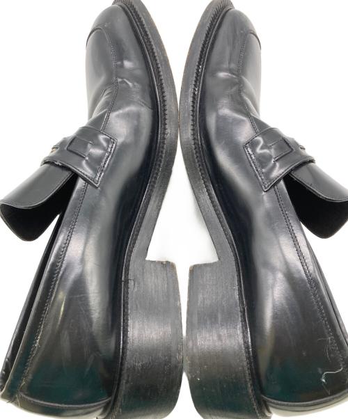 GUCCI（グッチ）GUCCI (グッチ) GGロゴ スクエアトゥローファー ブラック サイズ:42の古着・服飾アイテム