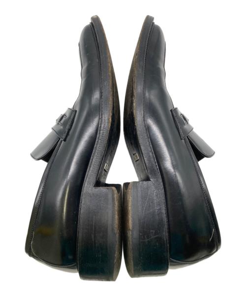 GUCCI（グッチ）GUCCI (グッチ) GGロゴ スクエアトゥローファー ブラック サイズ:42の古着・服飾アイテム