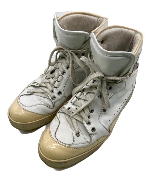 KRIS VAN ASSCHE（クリス ヴァン アッシュ）KRIS VAN ASSCHE (クリス ヴァン アッシュ) アーカイブ ハイカットスニーカー ホワイト サイズ:42の古着・服飾アイテム