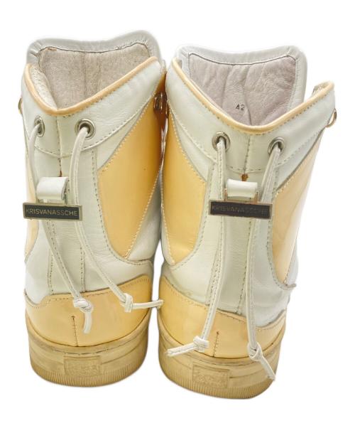 KRIS VAN ASSCHE（クリス ヴァン アッシュ）KRIS VAN ASSCHE (クリス ヴァン アッシュ) アーカイブ ハイカットスニーカー ホワイト サイズ:42の古着・服飾アイテム