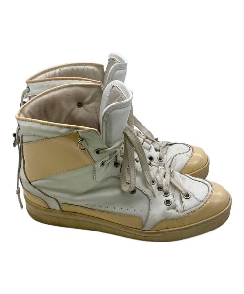 KRIS VAN ASSCHE（クリス ヴァン アッシュ）KRIS VAN ASSCHE (クリス ヴァン アッシュ) アーカイブ ハイカットスニーカー ホワイト サイズ:42の古着・服飾アイテム