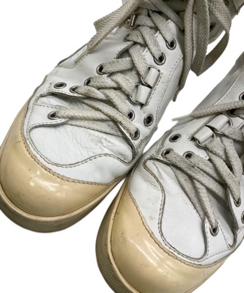 KRIS VAN ASSCHE（クリス ヴァン アッシュ）KRIS VAN ASSCHE (クリス ヴァン アッシュ) アーカイブ ハイカットスニーカー ホワイト サイズ:42の古着・服飾アイテム