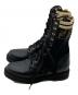 FENDI (フェンディ) Leather Combat Boot with FF Cuff ブラック サイズ:35：36000円