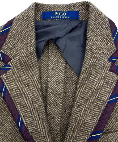POLO RALPH LAUREN（ポロ・ラルフローレン）POLO RALPH LAUREN (ポロ・ラルフローレン) ウールテーラードジャケット ブラウン サイズ:36Sの古着・服飾アイテム