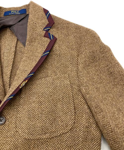 POLO RALPH LAUREN（ポロ・ラルフローレン）POLO RALPH LAUREN (ポロ・ラルフローレン) ウールテーラードジャケット ブラウン サイズ:36Sの古着・服飾アイテム