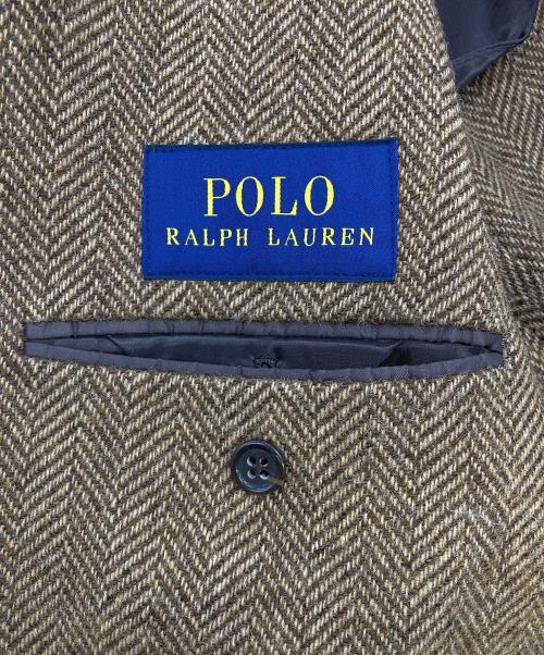 POLO RALPH LAUREN（ポロ・ラルフローレン）POLO RALPH LAUREN (ポロ・ラルフローレン) ウールテーラードジャケット ブラウン サイズ:36Sの古着・服飾アイテム