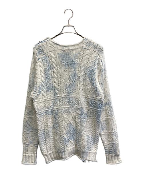 POLO RALPH LAUREN（ポロ・ラルフローレン）POLO RALPH LAUREN (ポロ・ラルフローレン) ケーブルニット ホワイト サイズ:Mの古着・服飾アイテム