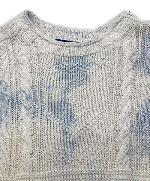 POLO RALPH LAUREN（ポロ・ラルフローレン）POLO RALPH LAUREN (ポロ・ラルフローレン) ケーブルニット ホワイト サイズ:Mの古着・服飾アイテム