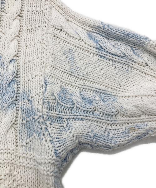 POLO RALPH LAUREN（ポロ・ラルフローレン）POLO RALPH LAUREN (ポロ・ラルフローレン) ケーブルニット ホワイト サイズ:Mの古着・服飾アイテム