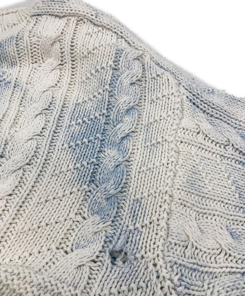 POLO RALPH LAUREN（ポロ・ラルフローレン）POLO RALPH LAUREN (ポロ・ラルフローレン) ケーブルニット ホワイト サイズ:Mの古着・服飾アイテム