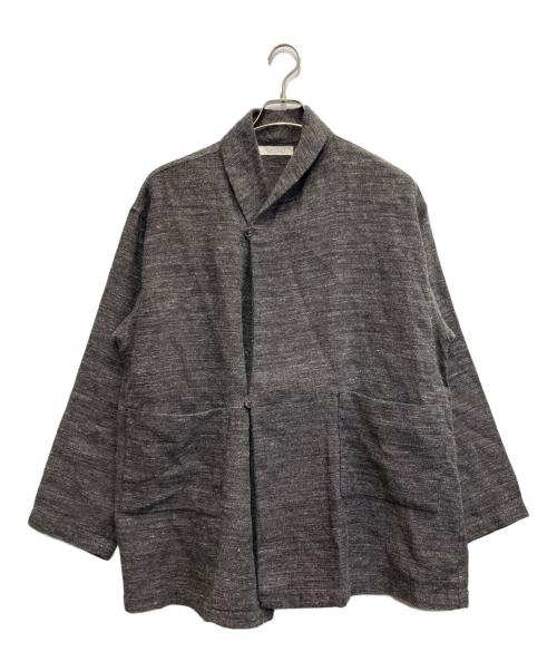nestrobe confect（ネストローブ コンフェクト）nestrobe confect (ネストローブ コンフェクト) リネンウールブレンドジャケット グレー サイズ:Lの古着・服飾アイテム