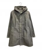 nestrobe confectネストローブ コンフェクト）の古着「サルファーダイモールスキンフーデッドコート」｜グレー