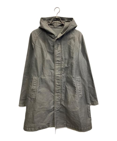 nestrobe confect（ネストローブ コンフェクト）nestrobe confect (ネストローブ コンフェクト) サルファーダイモールスキンフーデッドコート グレー サイズ:XLの古着・服飾アイテム