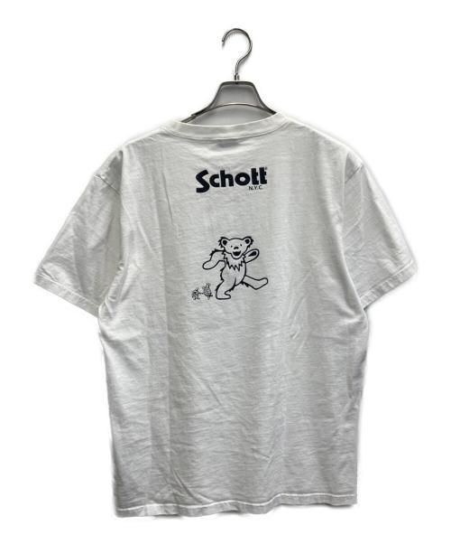 Schott（ショット）Schott (ショット) GRATEFUL DEAD (グレイトフル・デッド) プリントTシャツ ホワイト サイズ:XLの古着・服飾アイテム