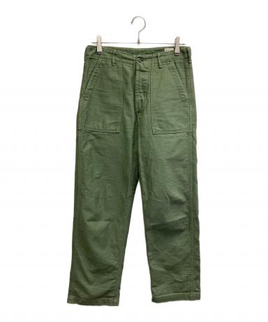 中古・古着通販】orSlow (オアスロウ) ベイカーパンツ オリーブ サイズ