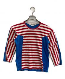 COMME des GARCONS COMME des GARCONS（コムデギャルソン コムデギャルソン）の古着「ボーダーカットソー【AD2007】」｜レッド×ネイビー