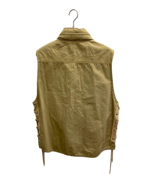 BACK CHANNEL（バックチャンネル）BACK CHANNEL (バックチャンネル) ミリタリーベスト ベージュ サイズ:Lの古着・服飾アイテム