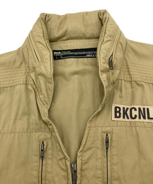 BACK CHANNEL（バックチャンネル）BACK CHANNEL (バックチャンネル) ミリタリーベスト ベージュ サイズ:Lの古着・服飾アイテム
