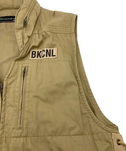 BACK CHANNEL（バックチャンネル）BACK CHANNEL (バックチャンネル) ミリタリーベスト ベージュ サイズ:Lの古着・服飾アイテム