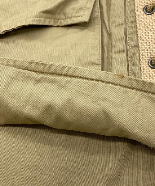 BACK CHANNEL（バックチャンネル）BACK CHANNEL (バックチャンネル) ミリタリーベスト ベージュ サイズ:Lの古着・服飾アイテム