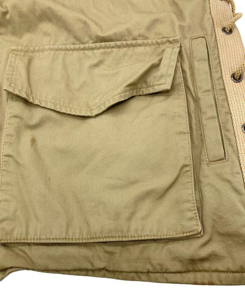 BACK CHANNEL（バックチャンネル）BACK CHANNEL (バックチャンネル) ミリタリーベスト ベージュ サイズ:Lの古着・服飾アイテム