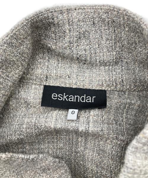 eskandar（エスカンダー）eskandar (エスカンダー) アルパカ混七分丈シャツ ベージュの古着・服飾アイテム