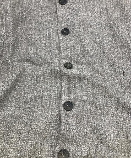 eskandar（エスカンダー）eskandar (エスカンダー) アルパカ混七分丈シャツ ベージュの古着・服飾アイテム