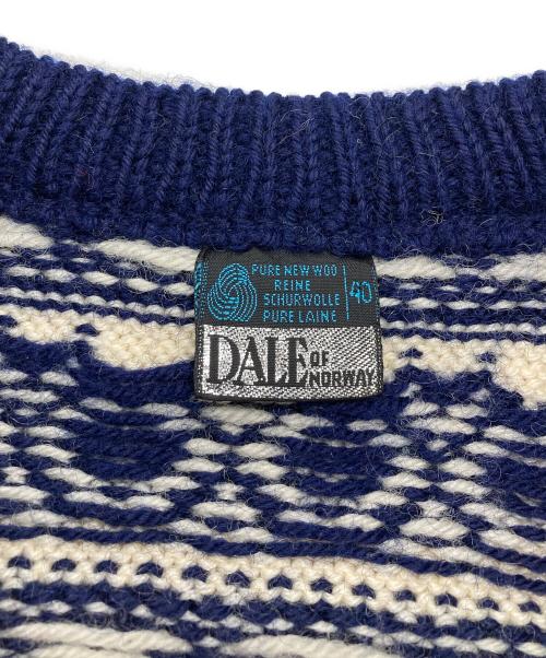 DALE OF NORWAY（ダーレ オブ ノルウェイ）DALE OF NORWAY (ダーレ オブ ノルウェイ) ノルディックカーディガン ネイビー サイズ:SIZE40の古着・服飾アイテム