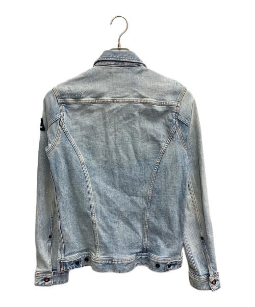 Denham（デンハム）Denham (デンハム) AMSTERDAM BSU ウォッシュ&ダメージ加工デニムジャケット インディゴ サイズ:Sの古着・服飾アイテム