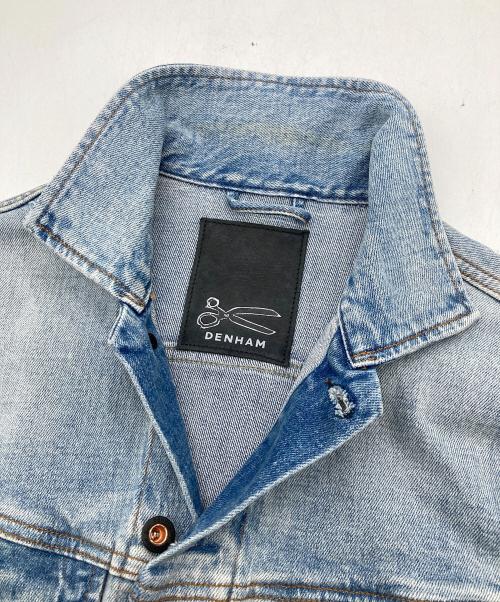 Denham（デンハム）Denham (デンハム) AMSTERDAM BSU ウォッシュ&ダメージ加工デニムジャケット インディゴ サイズ:Sの古着・服飾アイテム