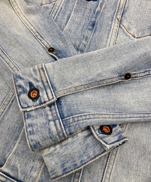 Denham（デンハム）Denham (デンハム) AMSTERDAM BSU ウォッシュ&ダメージ加工デニムジャケット インディゴ サイズ:Sの古着・服飾アイテム
