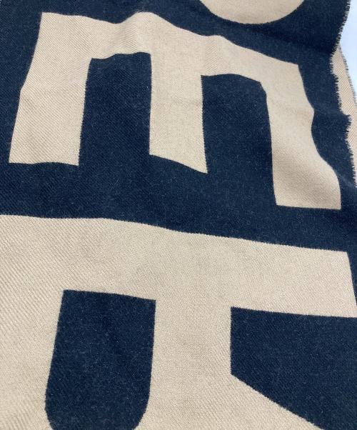 BURBERRY LONDON（バーバリーロンドン）BURBERRY LONDON (バーバリーロンドン) マフラー ブラック×ベージュの古着・服飾アイテム