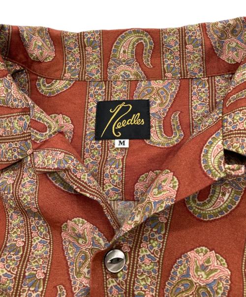 Needles（ニードルズ）Needles (ニードルズ) ペイズリー オープンカラー シャツ ブラウン サイズ:Mの古着・服飾アイテム