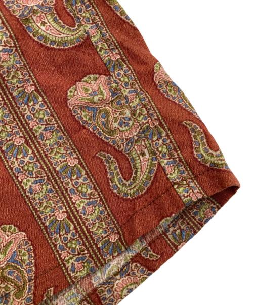 Needles（ニードルズ）Needles (ニードルズ) ペイズリー オープンカラー シャツ ブラウン サイズ:Mの古着・服飾アイテム