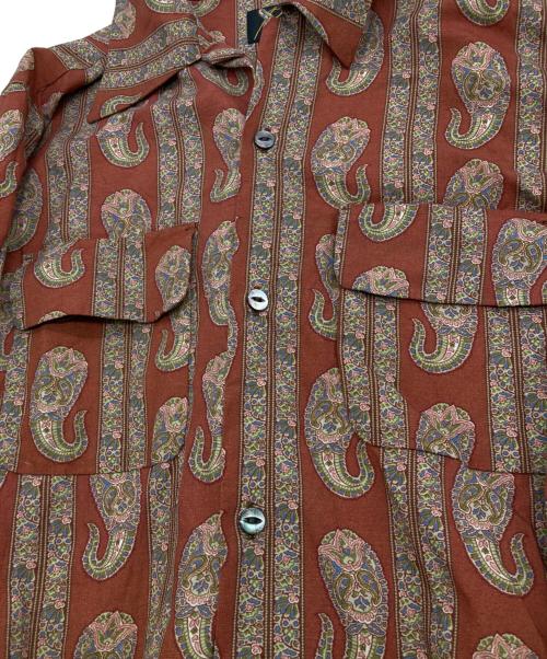 Needles（ニードルズ）Needles (ニードルズ) ペイズリー オープンカラー シャツ ブラウン サイズ:Mの古着・服飾アイテム