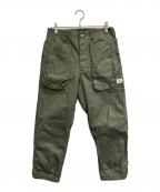 SASSAFRASササフラス）の古着「Digs Crew Pants」｜オリーブ
