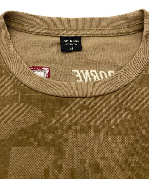 AVIREX（アヴィレックス）AVIREX (アヴィレックス) ワッペンTシャツ ブラウン サイズ:Mの古着・服飾アイテム