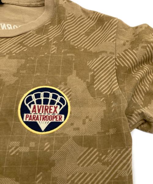 AVIREX（アヴィレックス）AVIREX (アヴィレックス) ワッペンTシャツ ブラウン サイズ:Mの古着・服飾アイテム