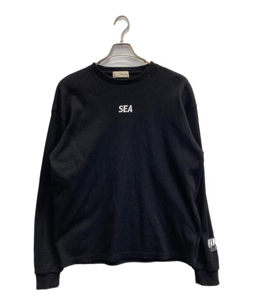 WIND AND SEA（ウィンダンシー）WIND AND SEA (ウィンダンシー) サーマル長袖カットソー ブラック サイズ:Lの古着・服飾アイテム