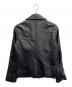 VANQUISH (ヴァンキッシュ) TIGHT FIT Lamb Leather DOUBLE RIDERS JACKET ブラック サイズ:S：9000円