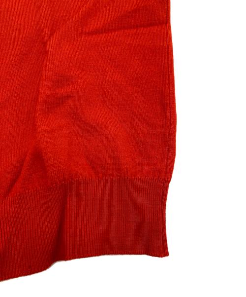 Verlana BY JOHN SMEDLEY（ジョンスメドレー）Verlana BY JOHN SMEDLEY (ジョンスメドレー) 80’Sニットシャツ レッド サイズ:40の古着・服飾アイテム