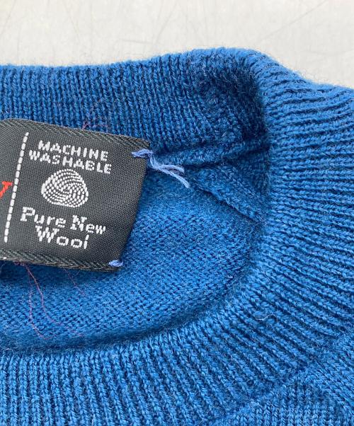 JOHN SMEDLEY（ジョンスメドレー）JOHN SMEDLEY (ジョンスメドレー) 70’Sニット ネイビー サイズ:Mの古着・服飾アイテム