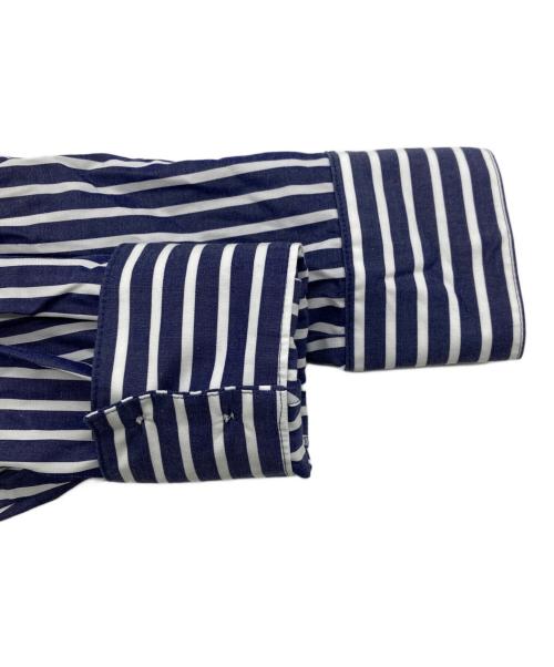 ourhome（アワホーム）ourhome (アワホーム) シャツワンピース ブルー×ホワイト サイズ:FREEの古着・服飾アイテム