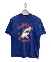 FACTORY ARTWEAR（ファクトリーアートウェア）の古着「90s ”Animal Survival Gear” Tシャツ」｜ネイビー